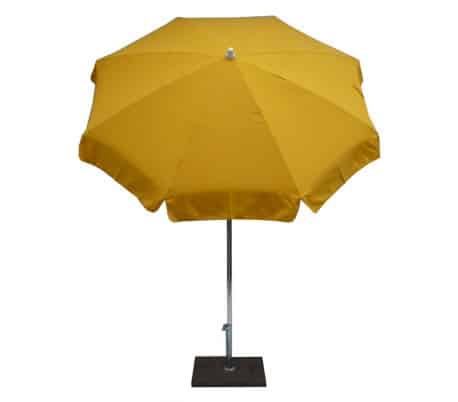 Maffei Alux parasol i polyester og aluminium Ø200 cm - Gul