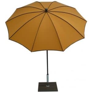 Maffei Border parasol i dralon og stål Ø200 cm - Majsgul