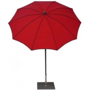 Maffei Border parasol i dralon og stål Ø200 cm - Rød