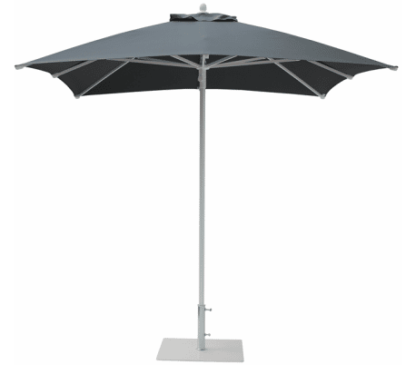 Maffei Kronos parasol i polyester og aluminium 225 x 225 cm - Antracit