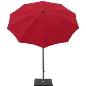 Maffei Kronos parasol i polyester og stål Ø200 cm - Rød