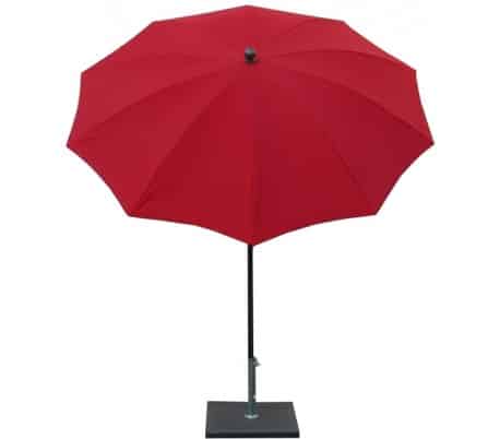 Maffei Kronos parasol i polyester og stål Ø200 cm - Rød