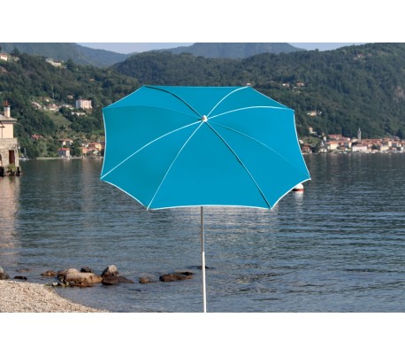 Maffei Malta parasol i texma og stål Ø200 cm - Turkis