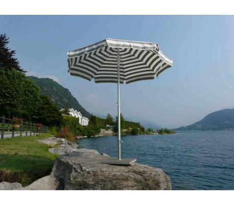 Maffei Superalux parasol i dralon og aluminium Ø200 cm - Hvid/Taupe