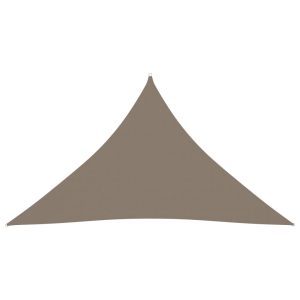 135458 Sunshade Sail Oxford Fabric Triangular 5x5x6 m Taupe
