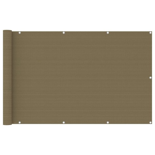 Altanafskærmning 120x400 cm HDPE gråbrun