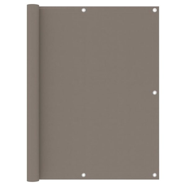 Altanafskærmning 120x500 cm oxfordstof gråbrun