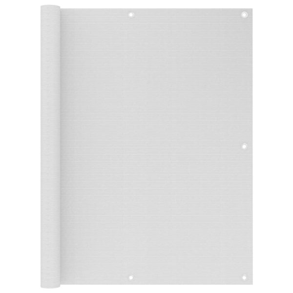 Altanafskærmning 120x600 cm HDPE hvid