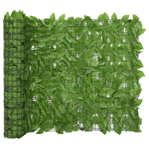 Altanafskærmning 500x100 cm grønne blade