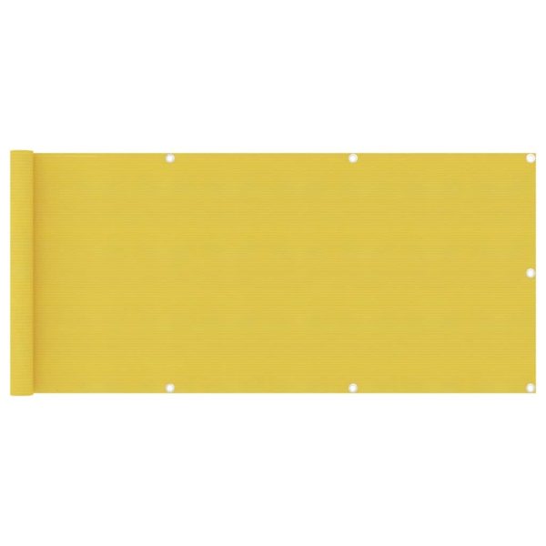 Altanafskærmning 75x400 cm HDPE gul