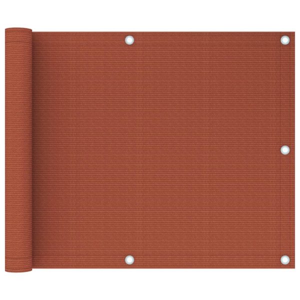 Altanafskærmning 75x500 cm HDPE terrakotta