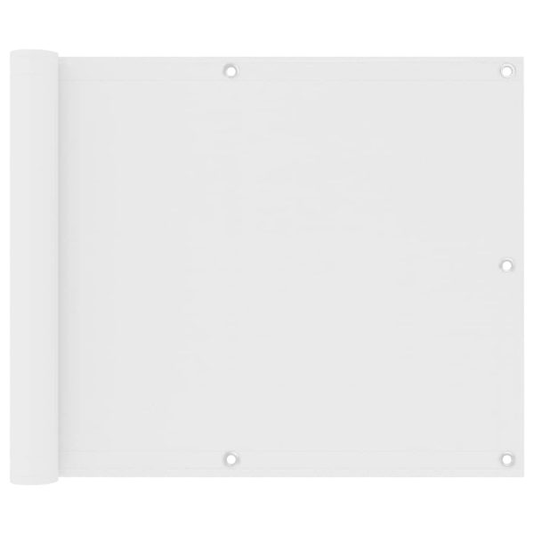 Altanafskærmning 75x500 cm oxfordstof hvid