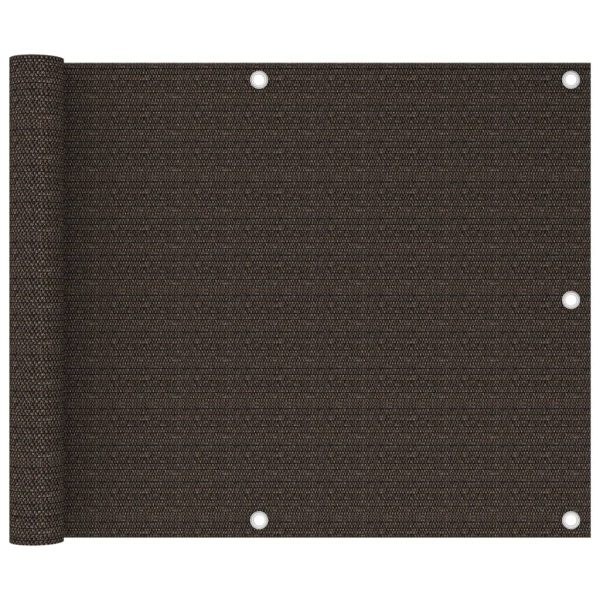 Altanafskærmning 75x600 cm HDPE brun