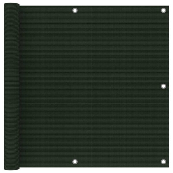 Altanafskærmning 90x500 cm HDPE mørkegrøn