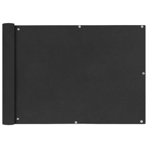 Balkonafskærmning HDPE 75x600 cm antracitgrå