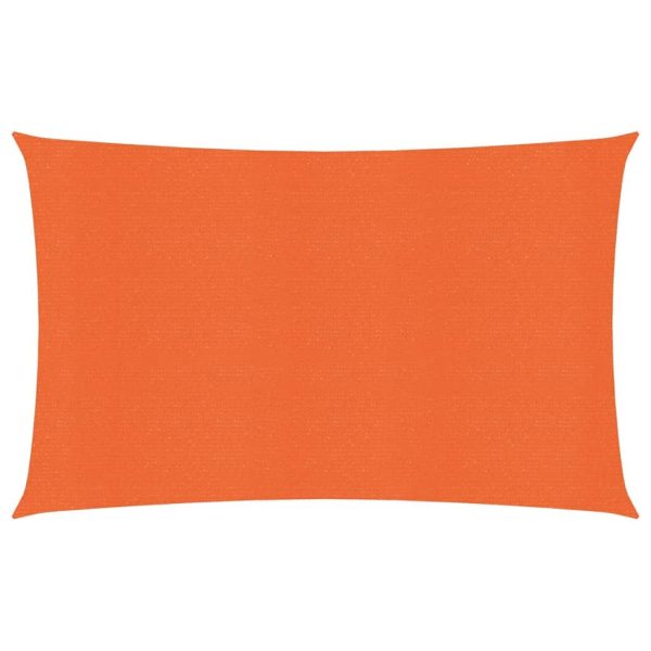 Solsejl 160 g/mÂ² 3,5x5 m HDPE orange