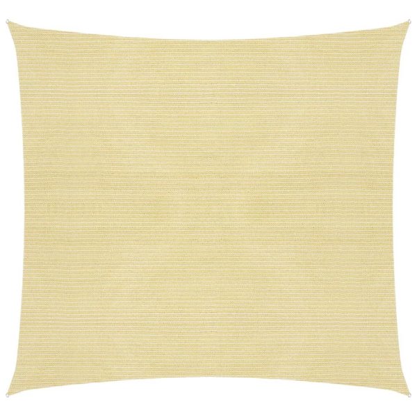 Solsejl 160 g/mÂ² 6x6 m HDPE beige
