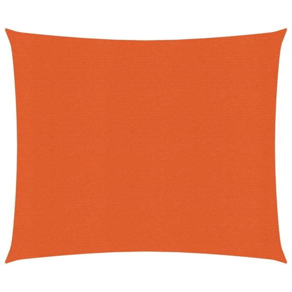 Solsejl 2,5x2,5 m 160 g/mÂ² HDPE orange