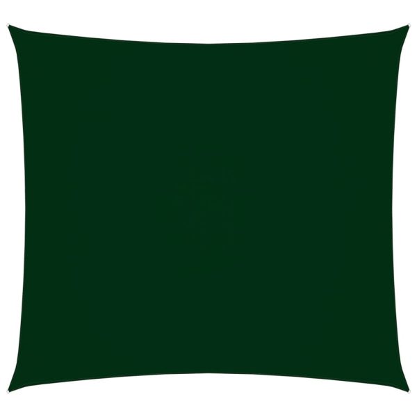 Solsejl 2,5x2,5 m firkantet oxfordstof mørkegrøn