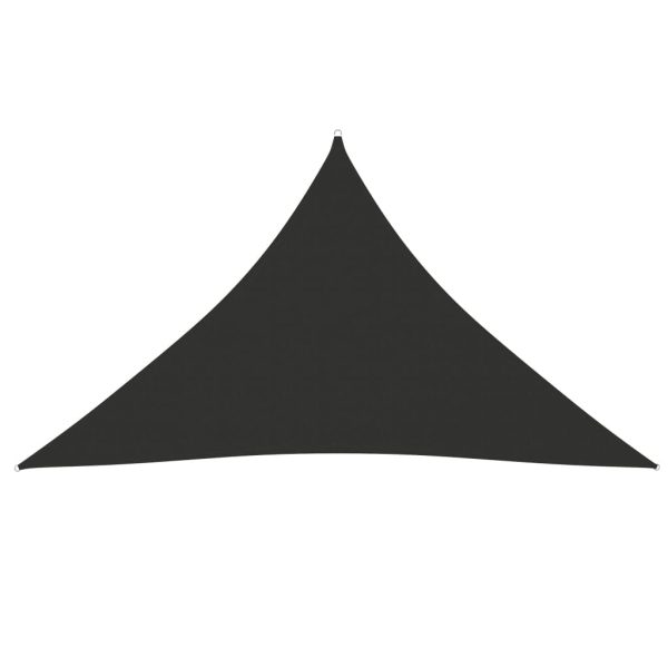 Solsejl 2,5x2,5x3,5 m oxfordstof trekantet antracitgrå