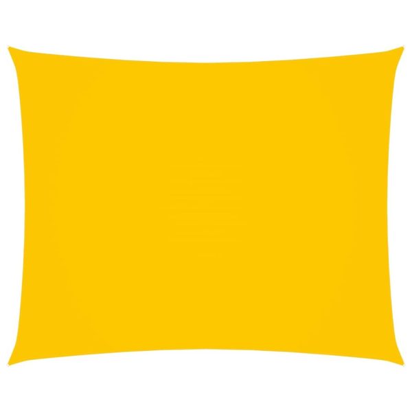 Solsejl 2,5x3 m rektangulær oxfordstof gul