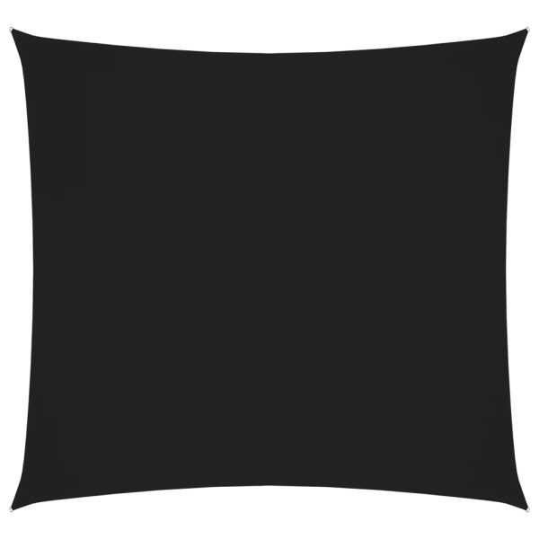 Solsejl 2,5x3 m rektangulær oxfordstof sort