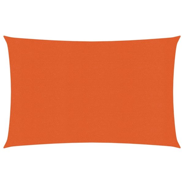 Solsejl 2,5x3,5 m 160 g/mÂ² HDPE orange