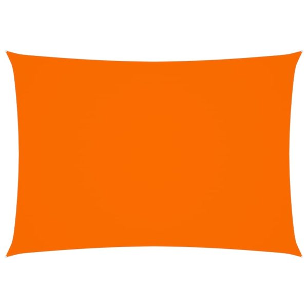 Solsejl 2,5x4 m rektangulær oxfordstof orange