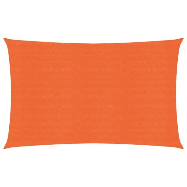 Solsejl 2,5x4,5 m 160 g/mÂ² HDPE orange