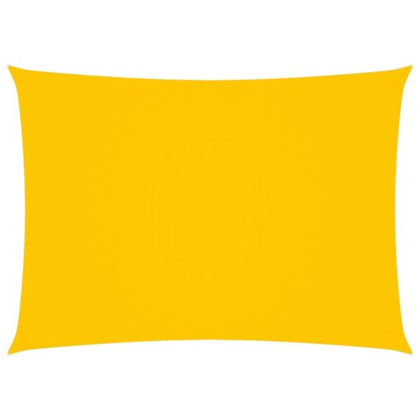 Solsejl 2,5x5 m rektangulær oxfordstof gul
