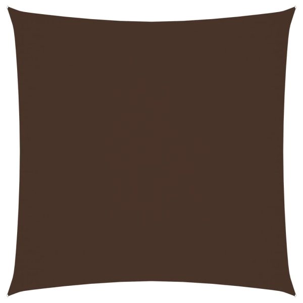 Solsejl 2x2 m firkantet oxfordstof brun