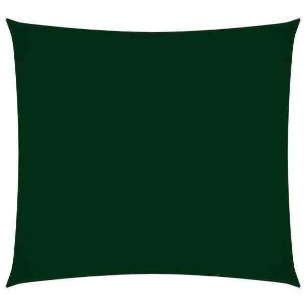 Solsejl 2x2,5 m oxfordstof rektangulær mørkegrøn