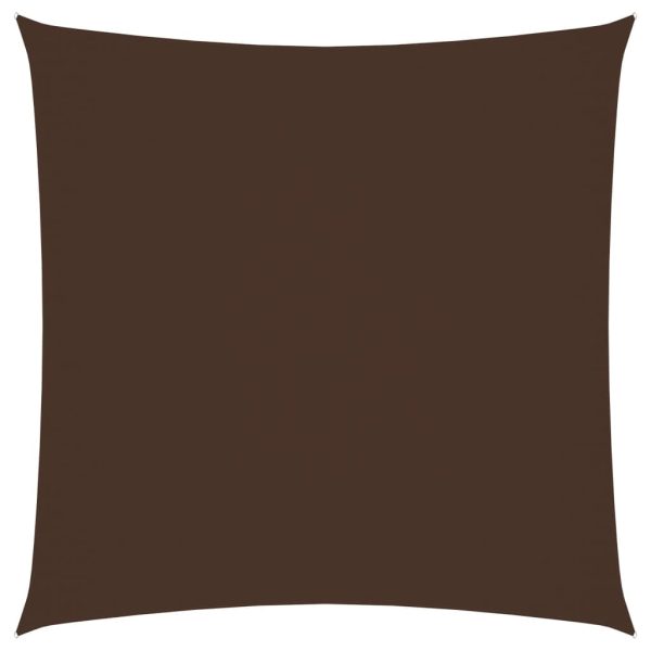 Solsejl 2x2,5 m rektangulær oxfordstof brun
