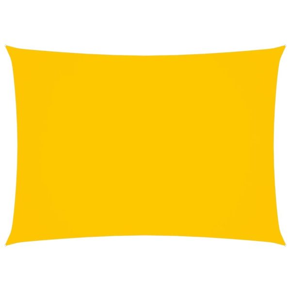 Solsejl 2x4 m rektangulær oxfordstof gul