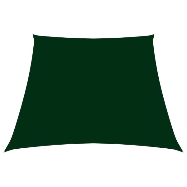 Solsejl 3/4x3 m trapezformet oxfordstof mørkegrøn