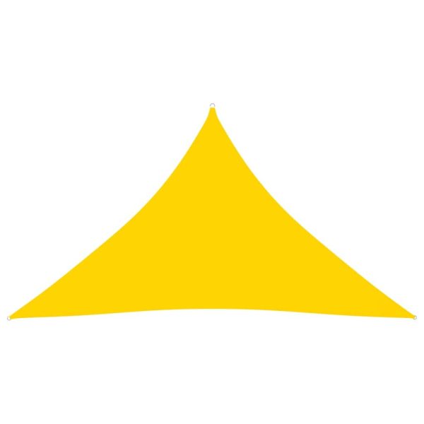 Solsejl 3,5x3,5x4,9 m trekantet oxfordstof gul