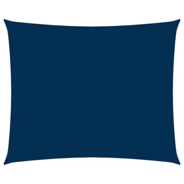 Solsejl 3,5x4,5 m rektangulær oxfordstof blå