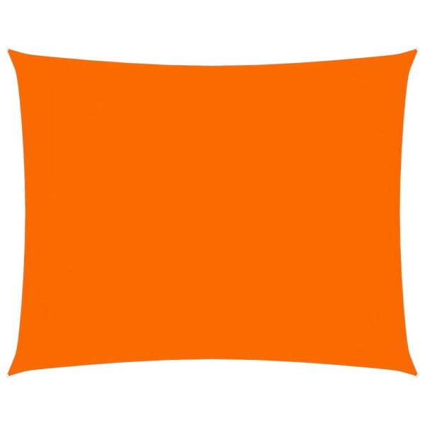 Solsejl 3,5x4,5 m rektangulær oxfordstof orange