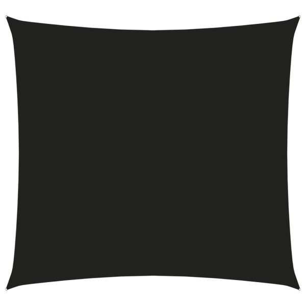 Solsejl 3,6x3,6 m oxfordstof firkantet sort