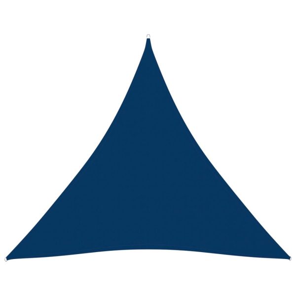 Solsejl 3,6x3,6x3,6 m oxfordstof trekantet blå