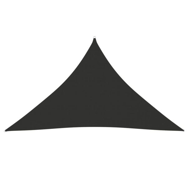Solsejl 3x3x4,24 m trekantet oxfordstof antracitgrå