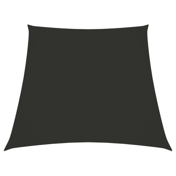 Solsejl 4/5x3 m oxfordstof trapezfacon antracitgrå