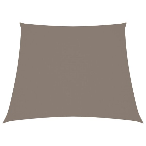 Solsejl 4/5x4 m oxfordstof trapezformet gråbrun