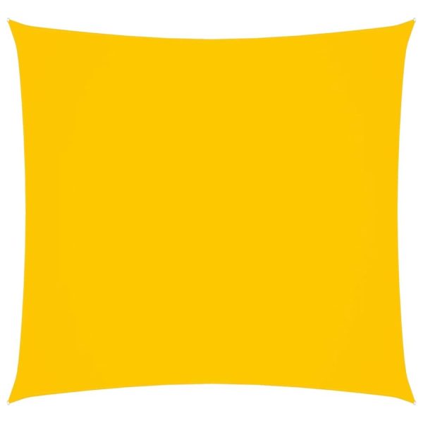 Solsejl 4,5x4,5 m firkantet oxfordstof gul