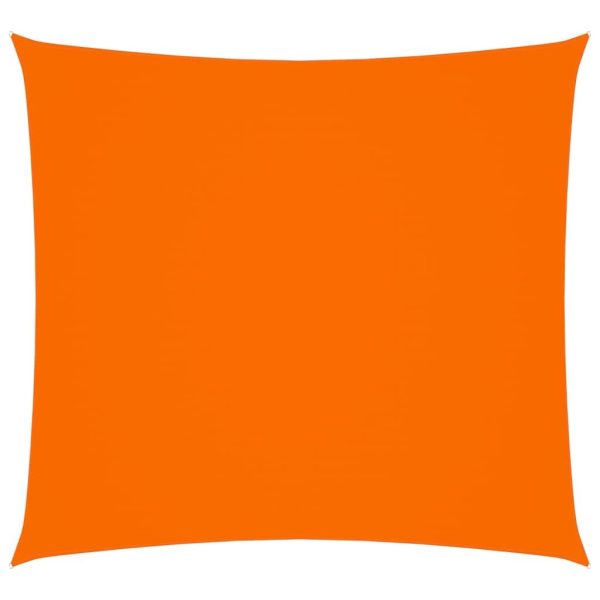 Solsejl 4,5x4,5 m firkantet oxfordstof orange