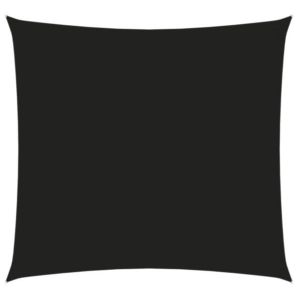 Solsejl 4,5x4,5 m firkantet oxfordstof sort