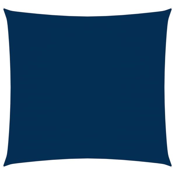 Solsejl 4x4 m firkantet oxfordstof blå