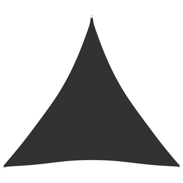 Solsejl 4x4x4 m oxfordstof trekantet antracitgrå