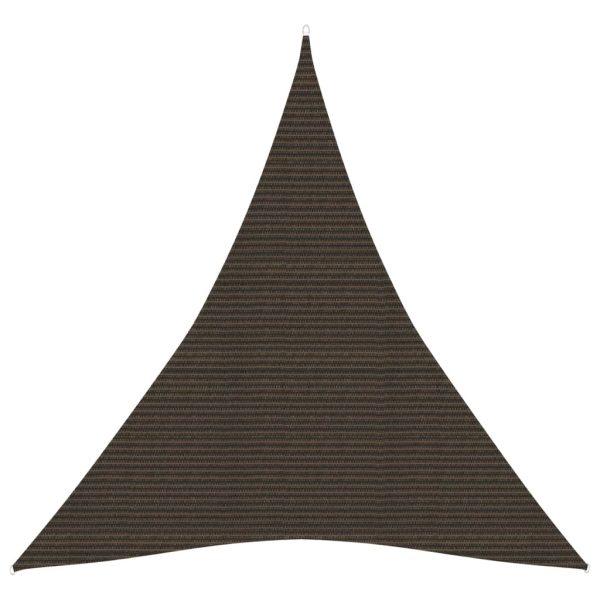 Solsejl 4x5x5 m 160 g/mÂ² HDPE brun