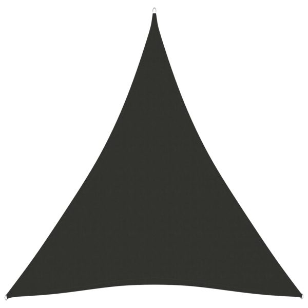 Solsejl 4x5x5 m oxfordstof trekantet antracitgrå